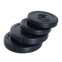 Soozier 4 Piece dumbbell Weight Plates Set 2 x 11lbs and 2 x 22lbs Black (Weights Only)(m-11)