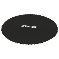 Soozier Trampoline Mat Replacement with Spring Pull Tool and 72 V-Hooks, Fits 12ft Trampoline, Using 5.5" Springs, Black(m-2)