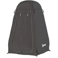 Outsunny Pop Up Shower Tent, Portable Privacy Room for Outdoor Changing, Dressing, Fishing Storage with Carrying Bag, Black(m-2)