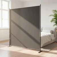 Outsunny Outdoor Freestanding Outdoor Privacy Screen, Privacy Panel, 70.9" x 70.9", Dark Grey(m-8)