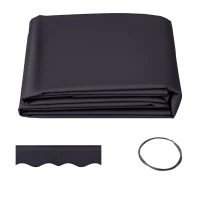Outsunny 11' x 10' Retractable Awning Fabric Replacement Outdoor Sunshade Canopy Awning Cover, UV Protection, Grey(m-2)