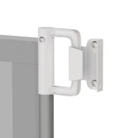 PawHut Retractable Pet Safety Barrier Gate, Flexible and Extensible for Stairways Doorways Hallways, Grey(m-9)