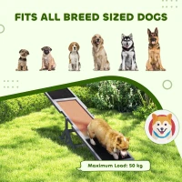 PawHut Wooden Dog Agility Seesaw for Training and Exercise, Weather Resistant, 83" L x 16" W x 14" H, Gray(m-8)