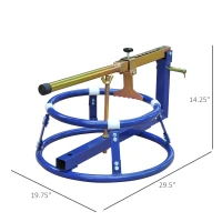 HOMCOM Motorcycle Tire Changer Stand with Adjustable Bead Breaker, Fit for 16-22in Tyres(m-3)