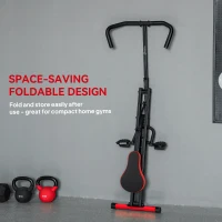 Soozier Foldable Squat Machine for Home Gym, Glute Workout Equipment for Arm, Leg and Glute Training, Red(m-6)