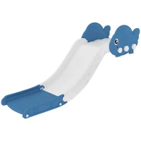 Qaba Toddler Couch Slide for Bed, Sofa, Stairs, Easy Assemble & Storage, for 18-48 Months, Blue(m-2)