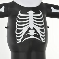 HOMCOM 10ft Halloween Inflatable Skeleton Ghost Decoration, LED Lighted for Home Indoor Outdoor Garden Lawn Decoration Party Prop(m-10)