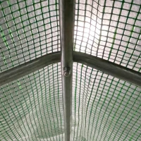 Outsunny 12.5' x 6.3' x 6.4' Steeple Walk-in Tunnel Greenhouse Garden Plant Seed Grow Tent Polythene with Windows and Door Green(m-12)