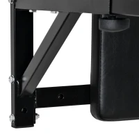 Soozier Wall Mounted Dip Station Multi-Function Power Tower Set Home Gym Pull Up Bar Chin Up Exercise Bar Knee Raise Triceps Leg(m-9)