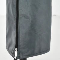 Outsunny Parasol Cover, Patio Cantilever Cover, Banana Umbrella Cover with Zipper, Grey(m-11)