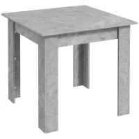 HOMCOM Square Dining Table, Modern Dining Room Table with Faux Cement Effect, Space Saving Small Kitchen Table, Cement Grey(m-9)