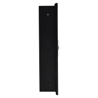 HOMCOM Flat Superior Electronic Hidden Wall Safe Box for Jewelry or Valuables Digital Lock Home Office Hotel Security (Black)(m-10)