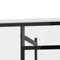 Soozier Wall Mounted Basketball Hoop, Height Adjustable Mini Basketball Hoop with 43" x 35" Backboard, 18" Steel Rim, Black(m-11)