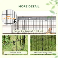 PawHut Small Animal Cage with Roof, Indoor/Outdoor Use, for Chicken, Rabbits, Chinchillas, 73" x 30" x 20", Green(m-7)