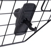 PawHut 35"- 48" Vehicle Pet Barrier Adjustable Dog Fence for Car SUV Truck Universal Fit Expandable Safe Guard Gate Black(m-10)