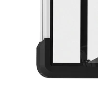 Soozier Wall Mounted Basketball Hoop, Height Adjustable Mini Basketball Hoop with 43" x 35" Backboard, 18" Steel Rim, Black(m-9)