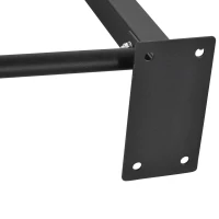 Soozier Pull Up Bar Wall Mount Chin Up Bar, Upper Body Strength Training Station with Non-Slip Foam for Home Gym, Black(m-7)