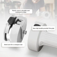 Soozier 11lbs Adjustable Dumbbell Set of Two, Hand Weights with 12 Weight Plates and Non-Slip Handles, for Men and Women, Home Gym Workout, White(m-7)