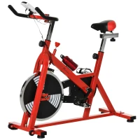 Soozier Pro Indoor Upright Exercise Cycling Bike Cardio Workout Aerobic Bicycle with Adjustable Resistance Water Bottle for Home Gym Office(m-14)
