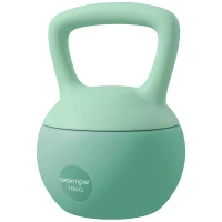 Soozier 22 lb Soft Kettlebell, Sand Filled Weight w/ Grip Handle, Kettlebell Weight for Full Body Workout, Green(m-2)