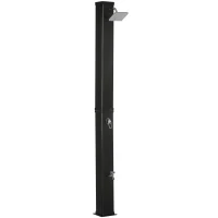 Outsunny 10.6 Gallons Solar Heated Shower with Free-Rotating Shower Head, Temperature Adjustment & Foot Shower(m-9)