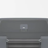 PawHut Stainless Steel Cat Litter Box with Lid, High Sided Enclosed Litter Box with Removable Lid, Tray, Scoop(m-10)