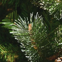 HOMCOM HOMCM 6FT Artificial Christmas Snow Pine Tree Holiday Home Xmas Decoration with Automatic Open, Pinecone, Green(m-9)