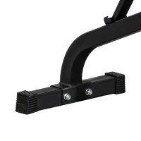 Soozier Foldable Roman Chair Hyperextension Bench, 660LBS Adjustable Weight Bench for Home Gym, Black(m-11)