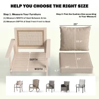 Outsunny Patio Chair Cushions Set of 2 with Seat & Backrest, Fade Resistant Seat Replacement Cushion Set, Beige(m-3)