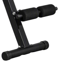 Soozier Foldable Roman Chair Hyperextension Bench, 660LBS Adjustable Weight Bench for Home Gym, Black(m-10)