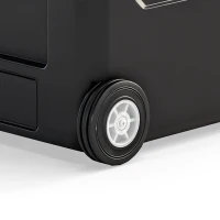 Outsunny 12 Volt Car Refrigerator, 42QT Car Fridge with App Control, 12/24V DC and 100-240V AC, Black(m-10)