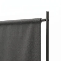 Outsunny Single Panel Room Divider, UV30+ Privacy Screen, Indoor Outdoor Privacy Panel with Stable Base, Dark Grey(m-10)