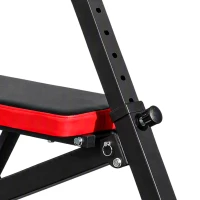 Soozier Foldable Roman Chair Hyperextension Bench, 660LBS Adjustable Weight Bench for Home Gym, Black(m-12)