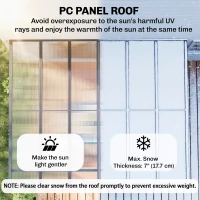 Outsunny 10' x 12' Outdoor Hardtop Pergola Gazebo with Polycarbonate Roof Adjustable Height, Aluminum Frame, UV Protection, Grey(m-5)