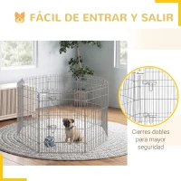 PawHut 36inch 8-Panel Dog Playpen Octagon Pet Exercise Playpen Crate Foldable Dog Cage Pen Puppy Kennel, Black(m-7)