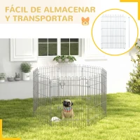 PawHut 36inch 8-Panel Dog Playpen Octagon Pet Exercise Playpen Crate Foldable Dog Cage Pen Puppy Kennel, Black(m-5)