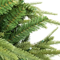 HOMCOM 9ft Christmas Tree with Synchronized LEDs, DIY Function, Frasier Grande Fir with Hinge Design, Remote, Daily Timer(m-12)