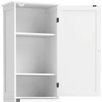 HOMCOM 71" Tall Bathroom Storage Cabinet, Freestanding Narrow Bathroom Cabinet with Tilt-out Laundry Basket, White(m-11)