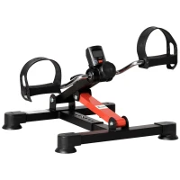 Soozier Pedal Exerciser Under Desk Bike with LCD Display, Adjustable Resistance, Mini Exercise Bike for Home Office(m-9)