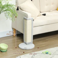 PawHut Cat Scratching Post for Indoor Kittens, 22"H Cat Scratch Post with Sisal Scratching Pad, Stable Base(m-3)
