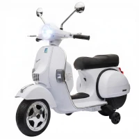 Qaba 12V Kid Motorcycle, Electric Motorbike with Training Wheels, Rear Suspension, Steering Limitation for 3-6 Years, White(m-1)