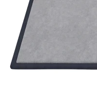 Qaba Baby Play Mat, 1.2" Thick, 71" x 59", Soft Flannel, Water-Resistant, Non-Slip Backing for Crawling Playing, Dark Grey(m-10)