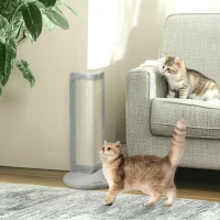 PawHut Cat Scratching Post for Indoor Kittens, 22"H Cat Scratch Post with Sisal Scratching Pad, Stable Base(m-1)