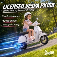 Qaba 12V Kid Motorcycle, Electric Motorbike with Training Wheels, Rear Suspension, Steering Limitation for 3-6 Years, White(m-4)