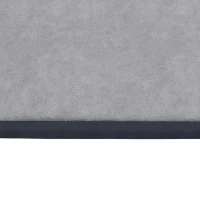Qaba Baby Play Mat, 1.2" Thick, 71" x 59", Soft Flannel, Water-Resistant, Non-Slip Backing for Crawling Playing, Dark Grey(m-11)