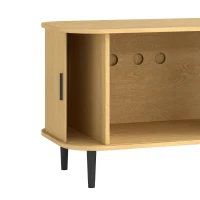 PawHut Cat Litter Box Enclosure with Sliding Door, Litter Mat, Fit Most of Litter Box, End Table, Modern Style(m-11)