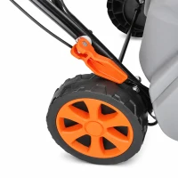 Outsunny 40V 18" Cordless Snow Blower with PU Auger, 1400W Brushless Motor, 12" Depth, Two 4.0Ah Batteries, A Fast Charger(m-9)