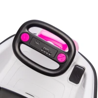 Qaba 6V Bumper Car, Electric Car for Kids with Slow Start, 360° Spin, Music and Horn for 37-72 Months, Pink(m-12)