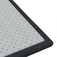 Qaba Baby Play Mat, 1.2" Thick, 71" x 59", Soft Flannel, Water-Resistant, Non-Slip Backing for Crawling Playing, Dark Grey(m-12)