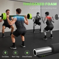Soozier 44lbs 4-in-1 Adjustable Weight Dumbbell Set, Barbell, Kettlebell, Push Up Stand, Green(m-6)